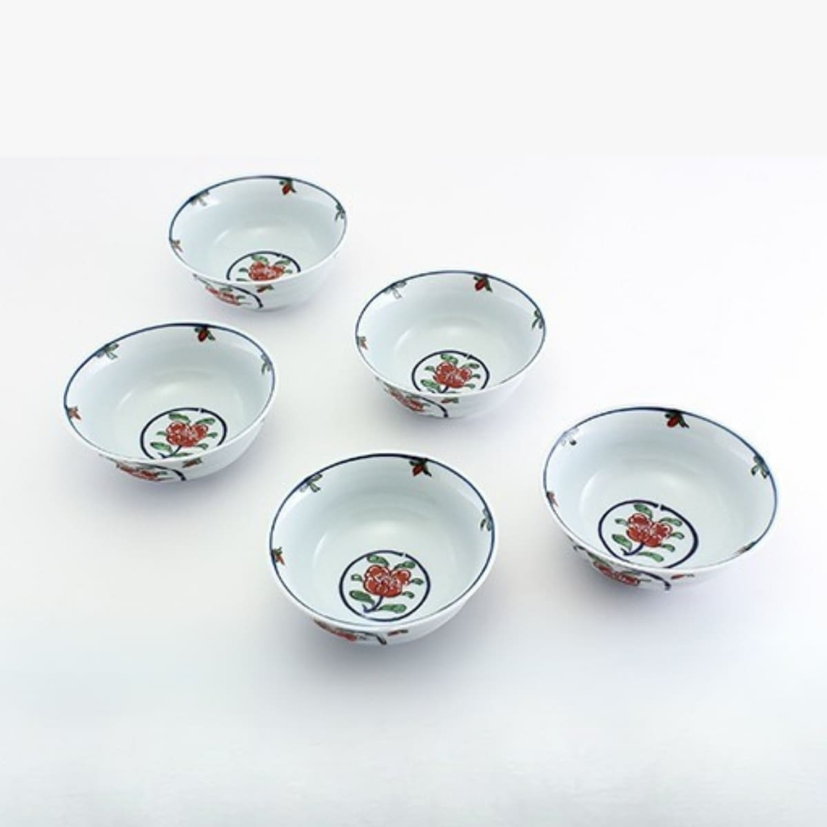 楽天市場】【ふるさと納税】有田焼 源右衛門窯 染錦牡丹丸紋 取鉢 5枚