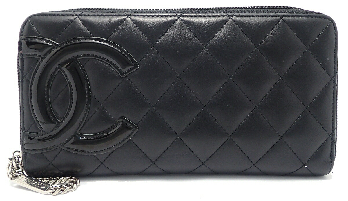楽天市場】【財布】CHANEL シャネル カンボンライン ラウンド