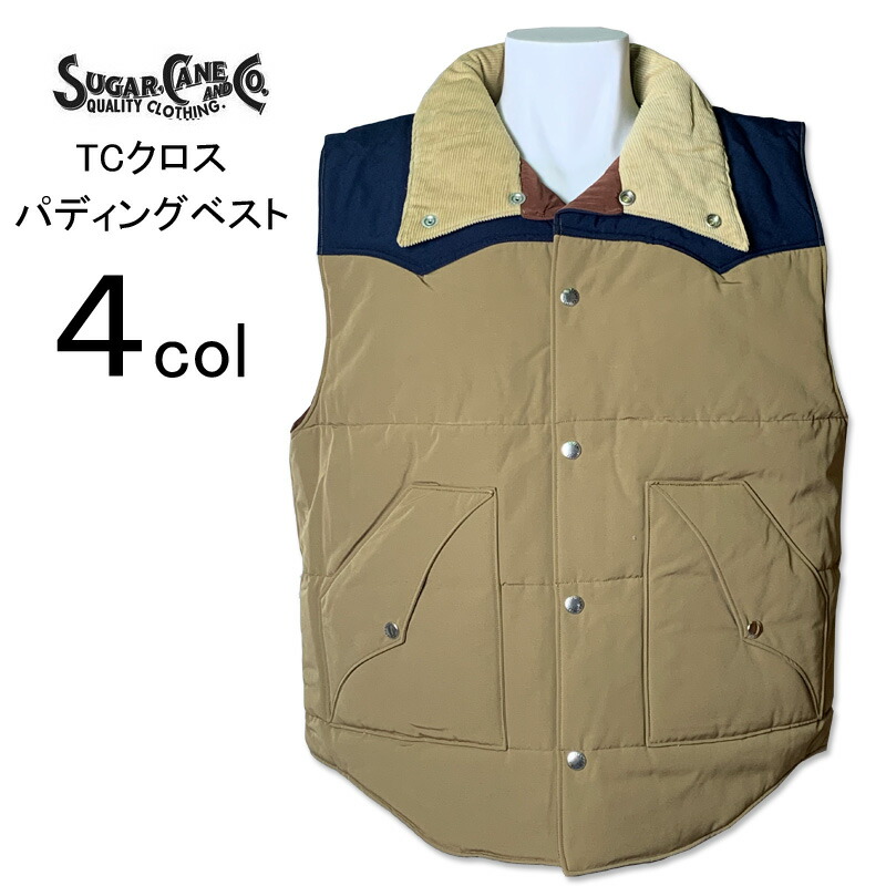 楽天市場】SUGAR CANE シュガーケーン パディング ベスト 中綿 SC15400