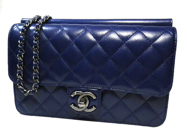 P*e様 シャネル ポシェット 紺色 CHANEL（シャネル） ショルダーバッグ