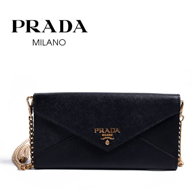 楽天市場】【PRADA】プラダ チェーンウォレット 1DH057 QWA F0002