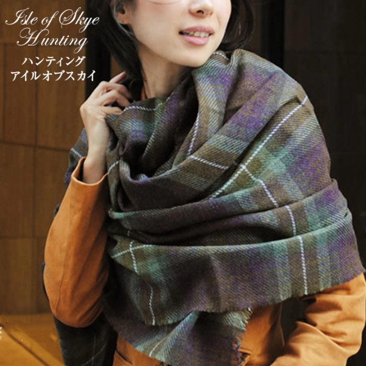 楽天市場】ストール 大判 カシミヤ混 チェック レディース タータン