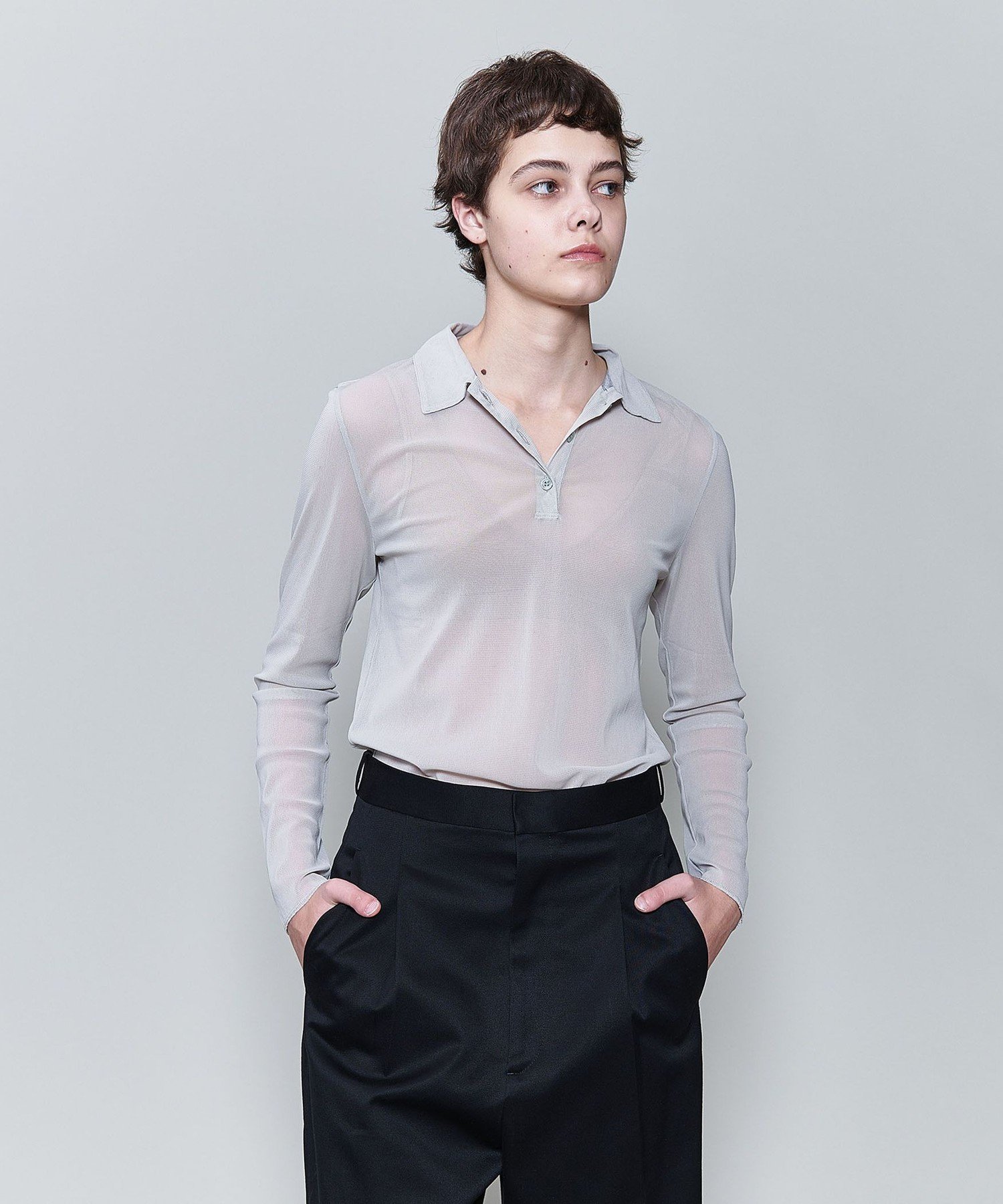 ６ROKUナイロン チュール シャツ プルオーバー UNITED ARROWS LTD. OUTLET｜<6(ROKU)>ナイロン チュール シャツ プル