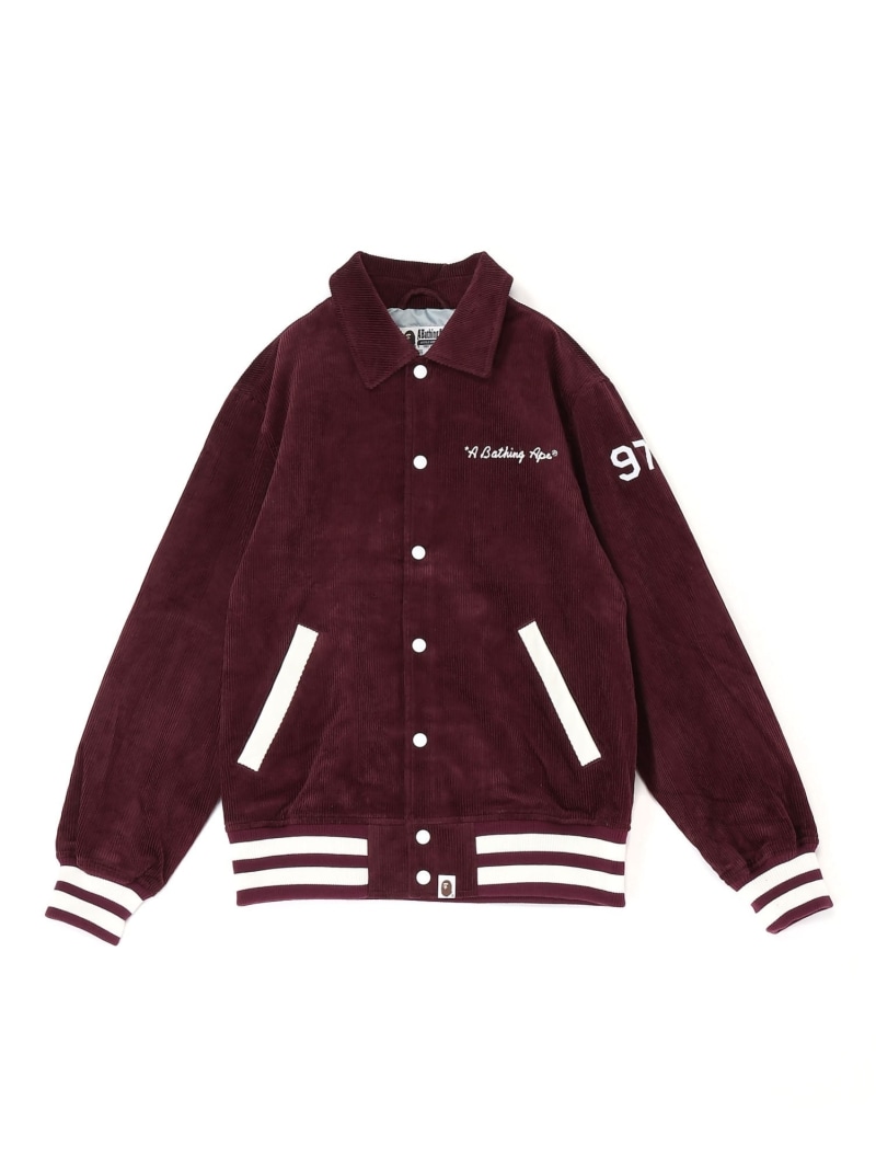 楽天市場】A BATHING APE GENERAL CORDUROY VARSITY JACKET ア