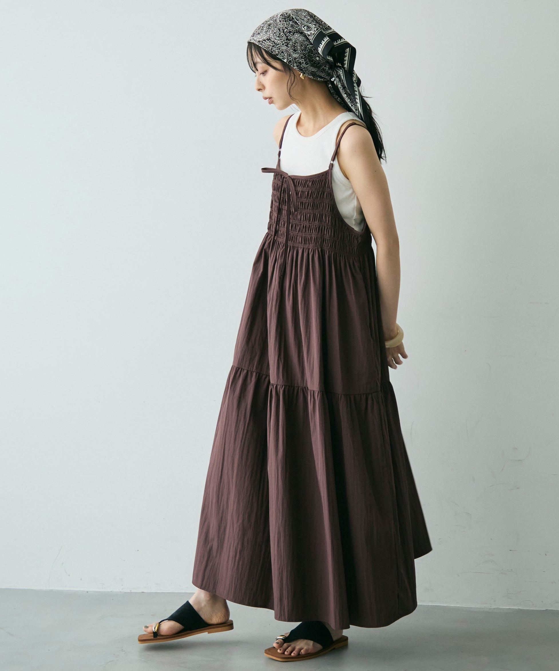 シャーリングキャミワンピース | Trish