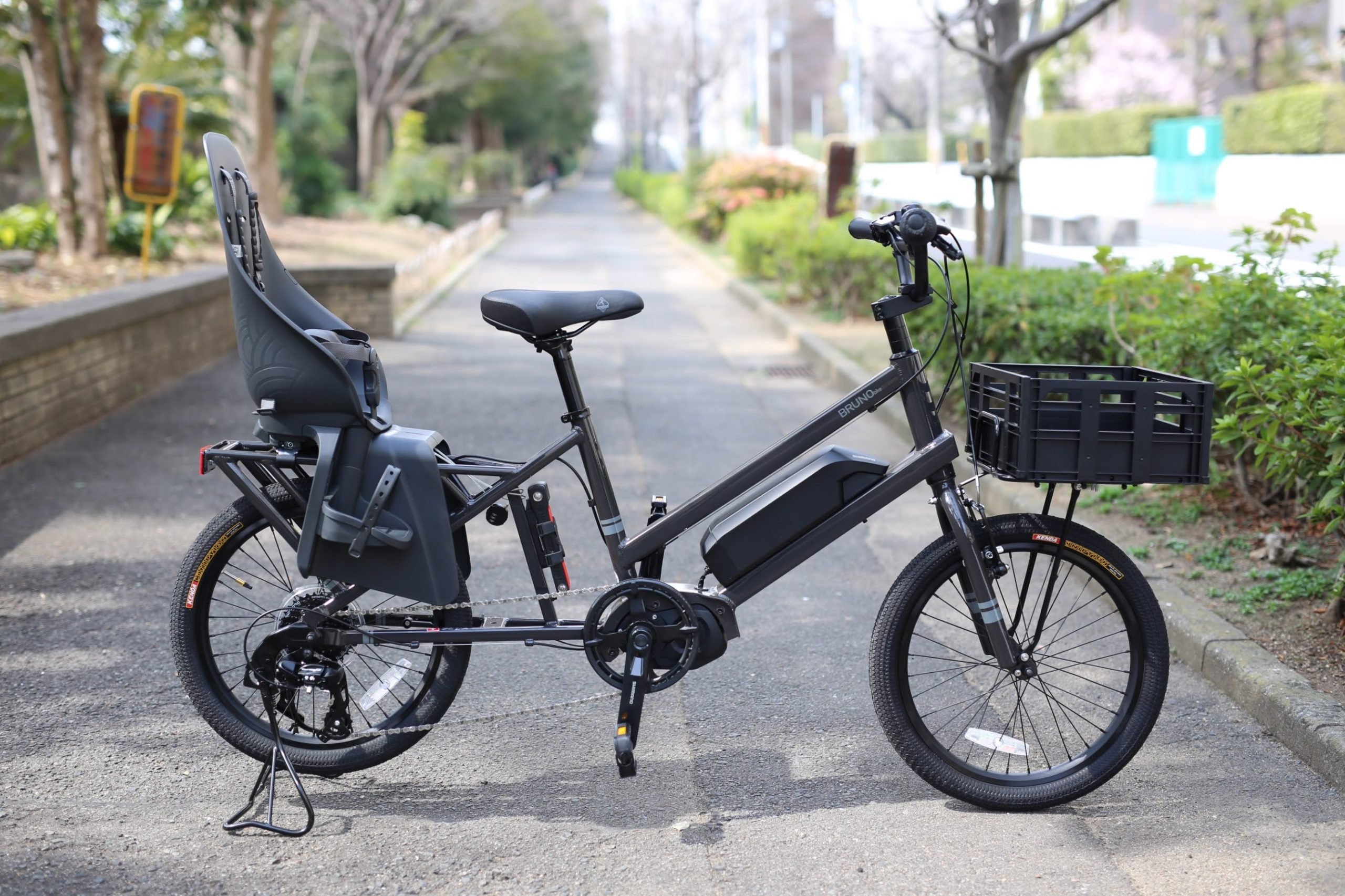 引取り限定】BRUNO e-tool チャイルドシート付き 電動 子供乗せ 引取り