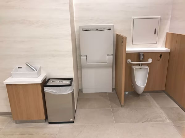 Combiの折りたたみ式おむつ交換台の選び方と設置に必要な寸法 | コンビ