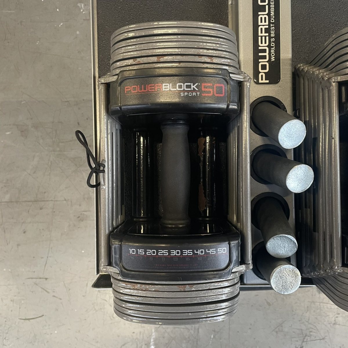 SP50（23kg×2）可変式ダンベル スタンドセット（中古）（パワー