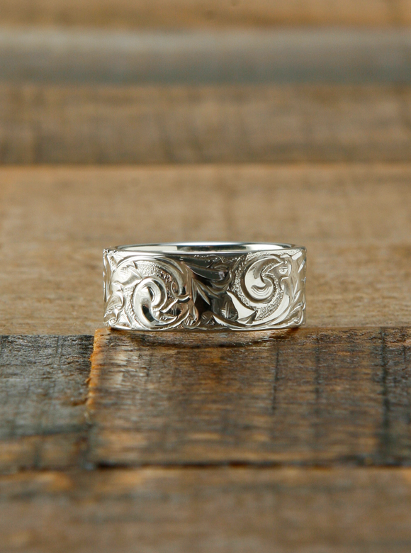 シルバー スクロール リング Sサイズ FN-JR-011 | THE FLAT HEAD