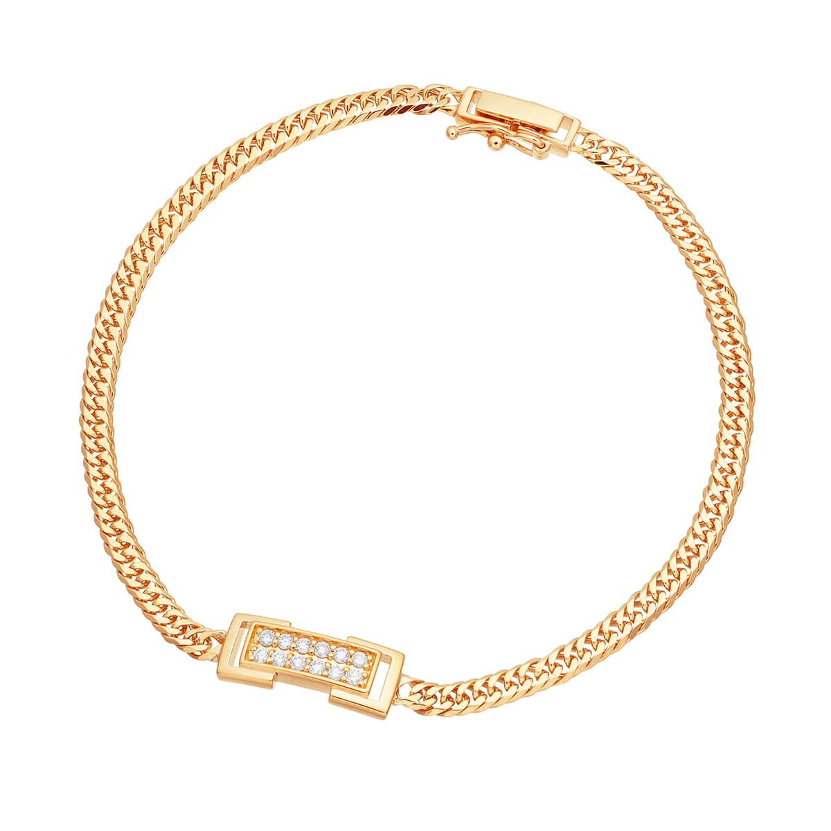 K18イエローゴールドダイヤモンドブレスレット(RBL538)|TSUTSUMI