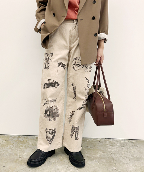 FRAMeWORK（フレームワーク） パンツ rakugaki 1984×FRAMeWORK×PAYDAY