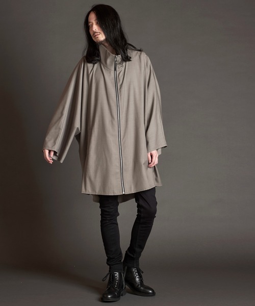 NO ID.（ノーアイディー） ポンチョ 「NO ID.」Stand Collar Dolman