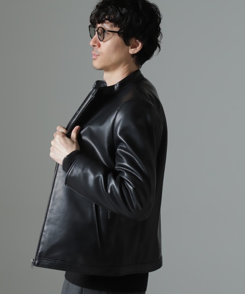 NANO universe（ナノ・ユニバース） ライダースジャケット M ブラック