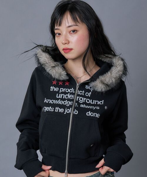 SEQUENZE パーカー 「sqnz（エスキュンズ）」sqnz fur zip pk