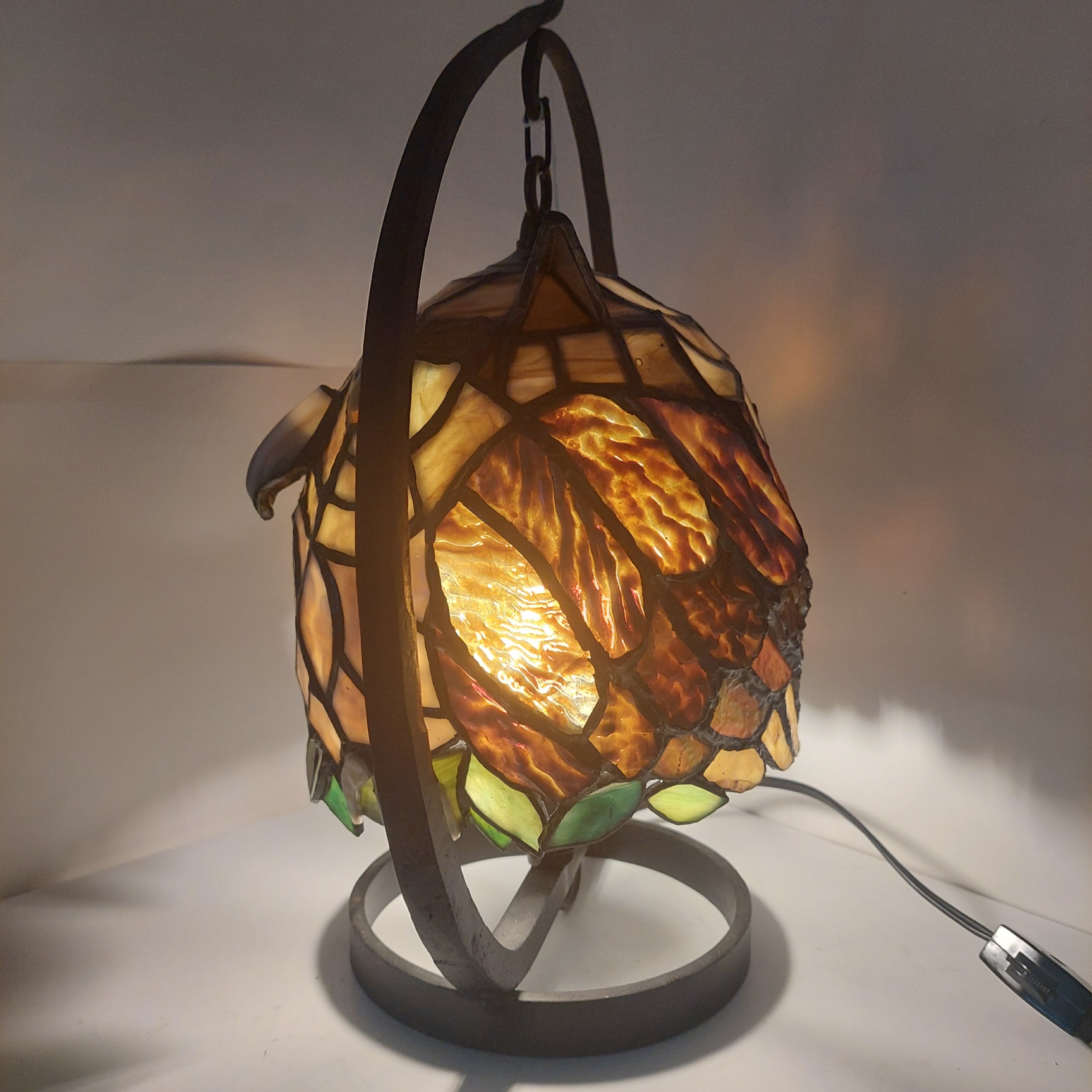 ステンドグラス ふくろうランプ | アーティストショップA&MO2