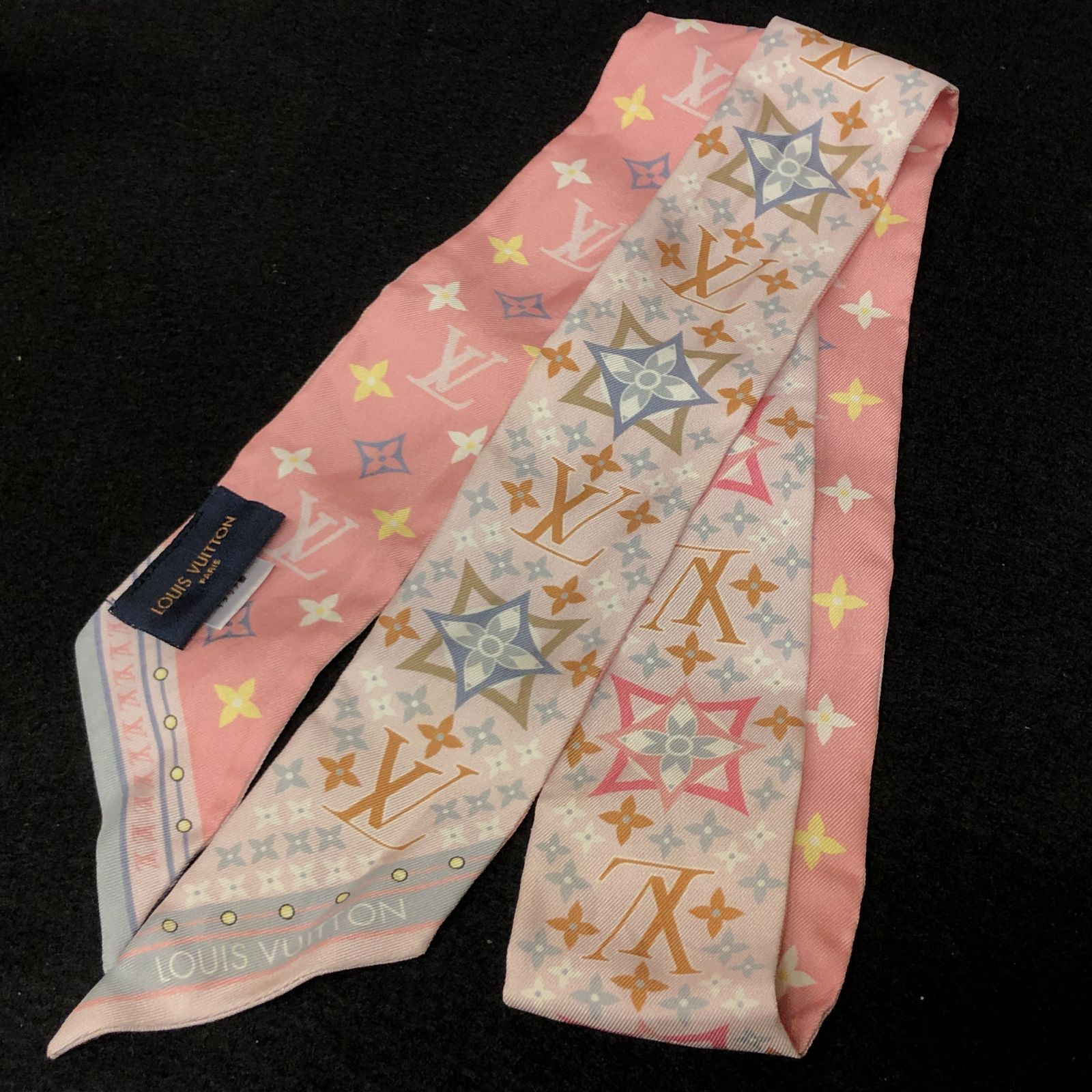 美品✨ルイヴィトン バンドーBB モノグラムフォーエバー スカーフ ルイ