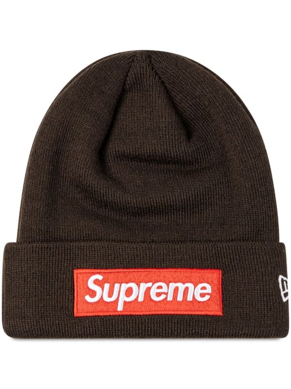 Supreme x New Era box-logo Beanie | ブラウン | FARFETCH JP