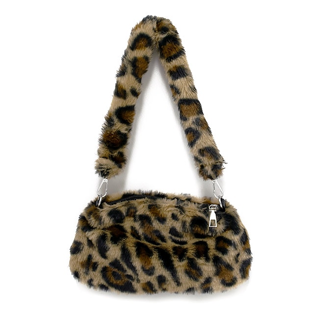 Y2Kアニマルフェイクファー2WAYバッグ【ピンクレオパード】 /リッスン