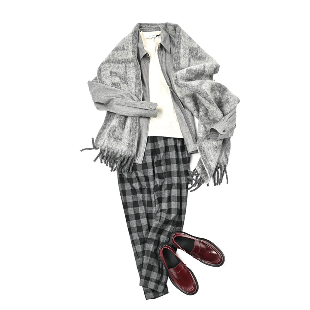 SALE｜FENDI フェンディ / アルパカウール ロゴマフラー / メンズ