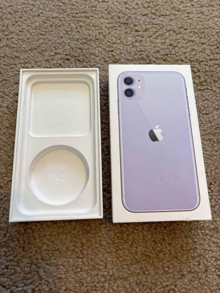 Apple iPhone 11 BOX ONLY Purple 64 GB Empty Retail Box Original