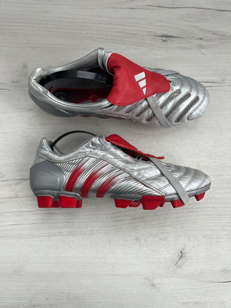 Adidas Predator Pulse FG Red Silver Football Boots Cleats Beckham