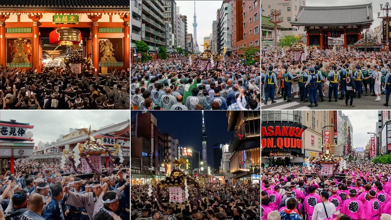 4K UHD] 浅草 三社祭(3/3) 2025（令和7年）本社神輿（一之宮）渡御