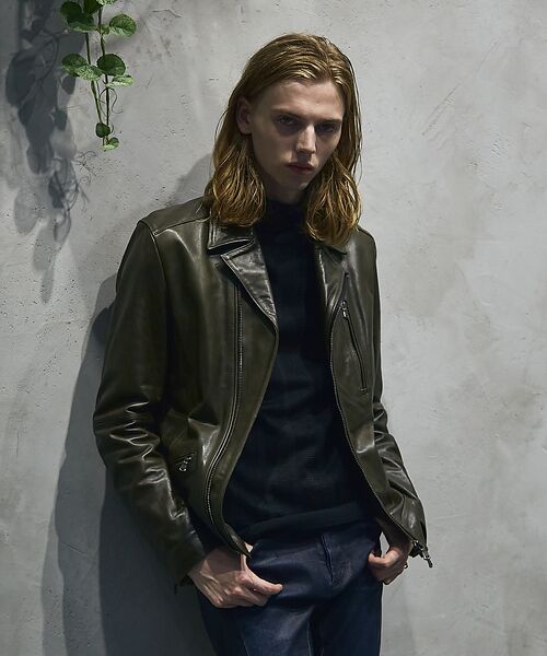 セミダブル レザージャケット （レザーブルゾン・ジャケット