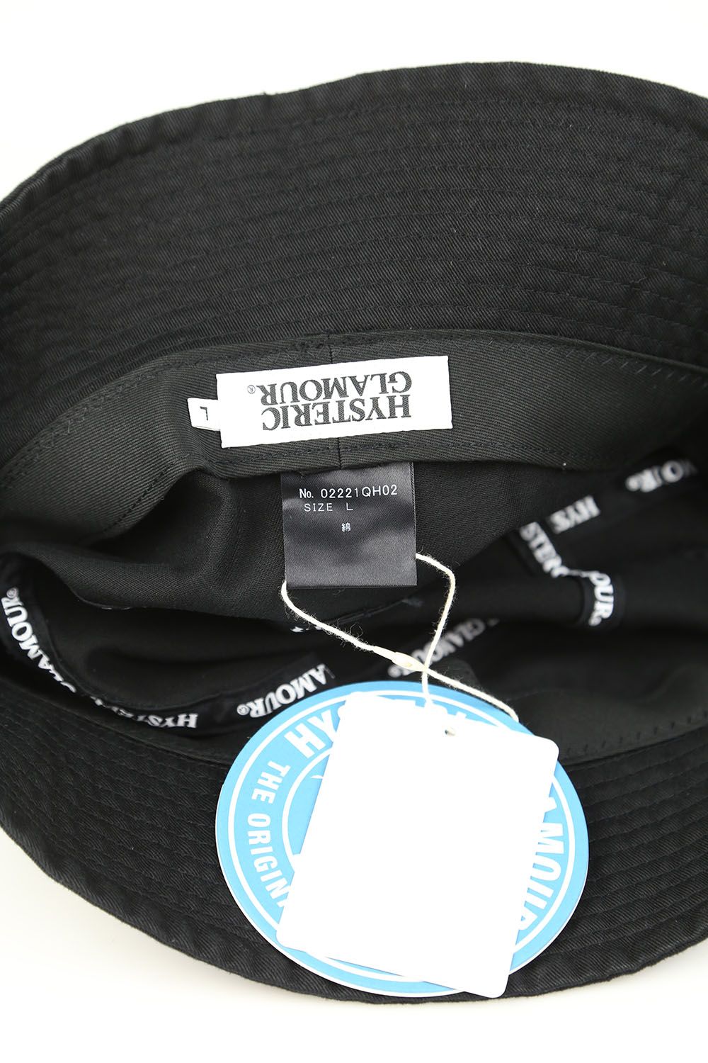 HYSTERIC GLAMOUR - HG LOGOTYPE刺繍 バケットハット / ブラック | Tempt