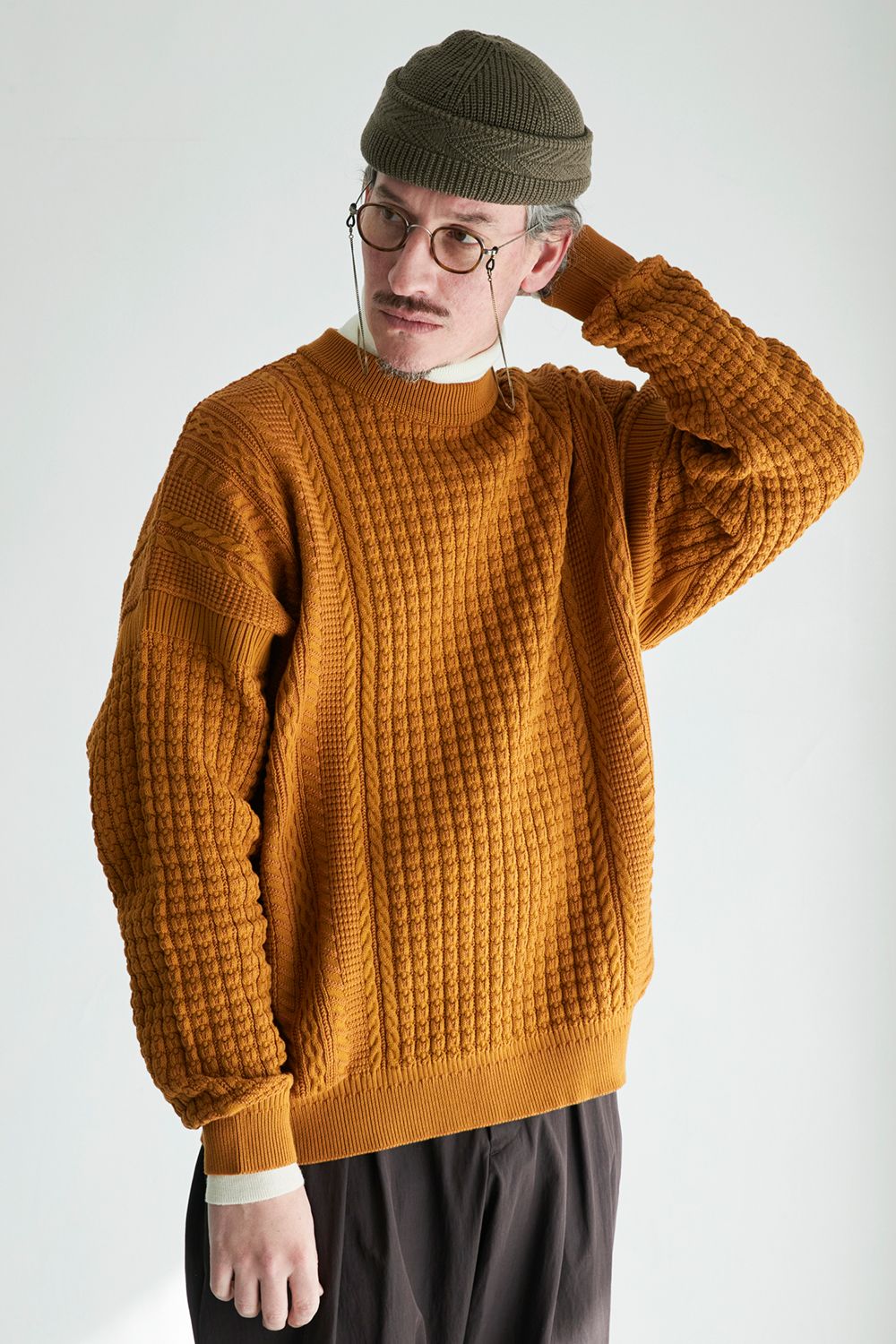 YASHIKI - 【ラスト1点】Honami Knit(MUSTARD) | Salty