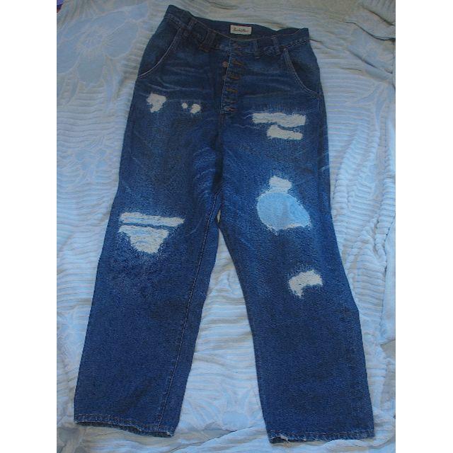 グラッドハンド ダメージデニムGパン30インチ♪ ダメージデニム 30