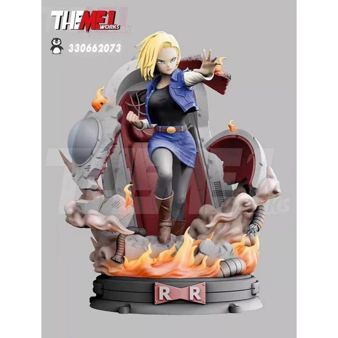 ドラゴンボール18号人造人フィギュア 1/6スケール 塗装済み完成品