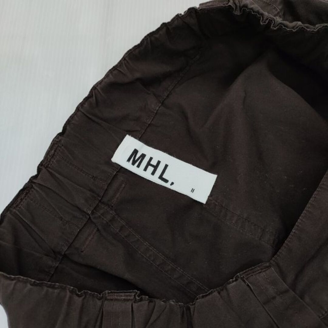 MHL. - MHL. 595-1143504 FINE COMPACT COTTON POPLIN イージー パンツ