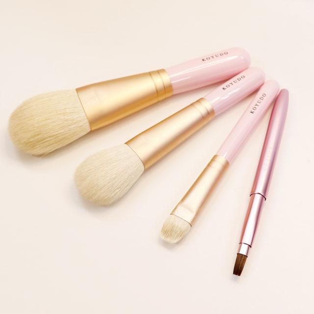 熊野筆Puritto4本セット|熊野筆メイクブラシ通販お化粧筆の館