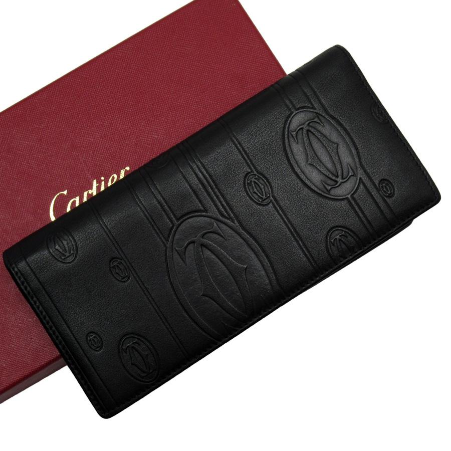 Cartier（カルティエ） 二つ折り長財布 ハッピーバースデー レザー