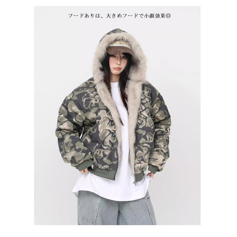 フェイクファー コート ジャケット ファージャケット 迷彩コート