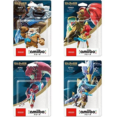 amiibo 4種セット ダルケル ウルボザ ミファー リーバル【ブレス オブ