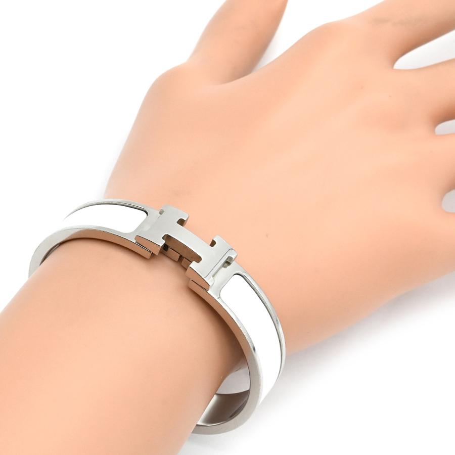 HERMES（エルメス） ブレスレット クリックH PM GP ホワイト 白 H