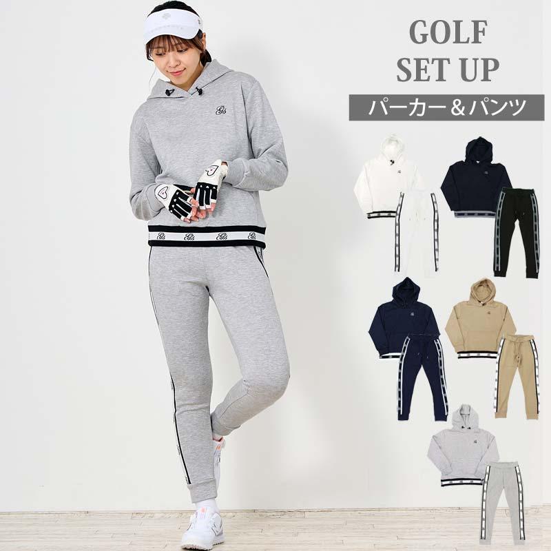 ゴルフウェア レディース 上下セットアップ gs GOLF スウェット