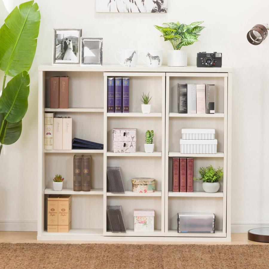 ニトリ（NITORI） スライド本棚(テイルI 100WW） 書棚 ラック シェルフ