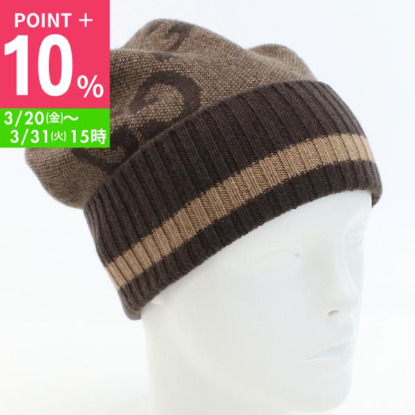 GUCCI（グッチ） GUCCI GG カシミア ニット帽 ビーニー レディース