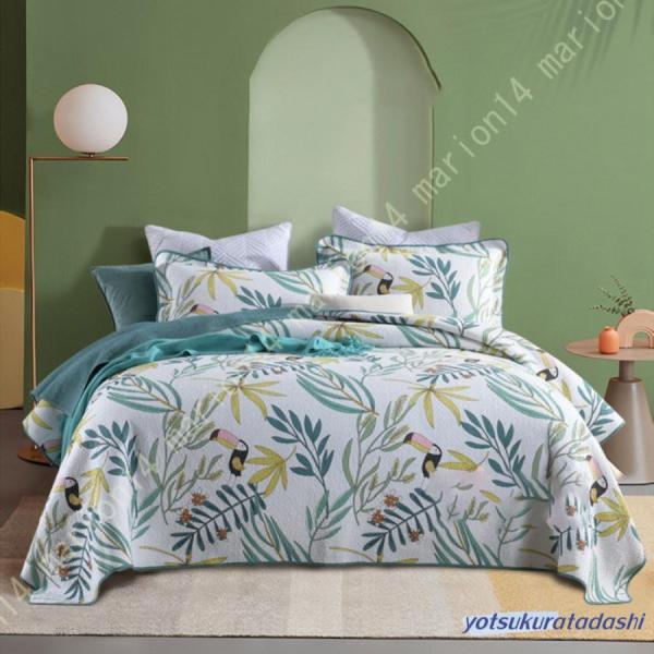 ベッドスプレッド キルト マルチカバー ベッドカバー ソファカバー