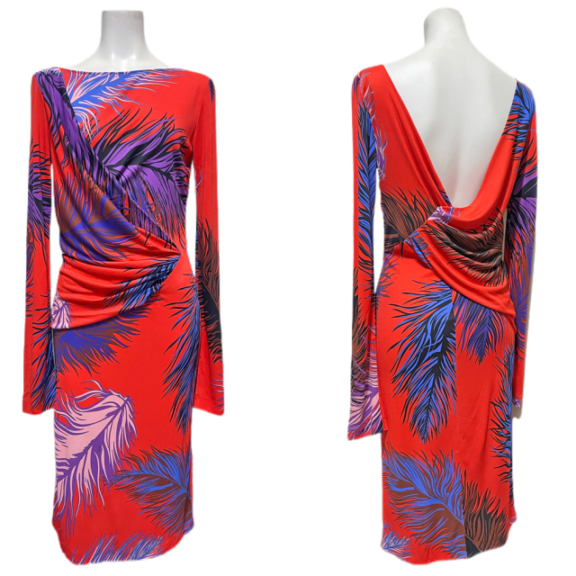 エミリオプッチ 長袖ワンピース 赤 #42 EMILIO PUCCI