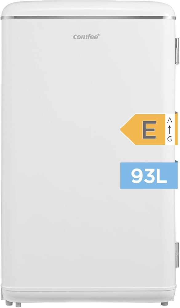 Comfee' RCD93WH2EURT(E) Kühlschrank Klein, 93 Liter Retro