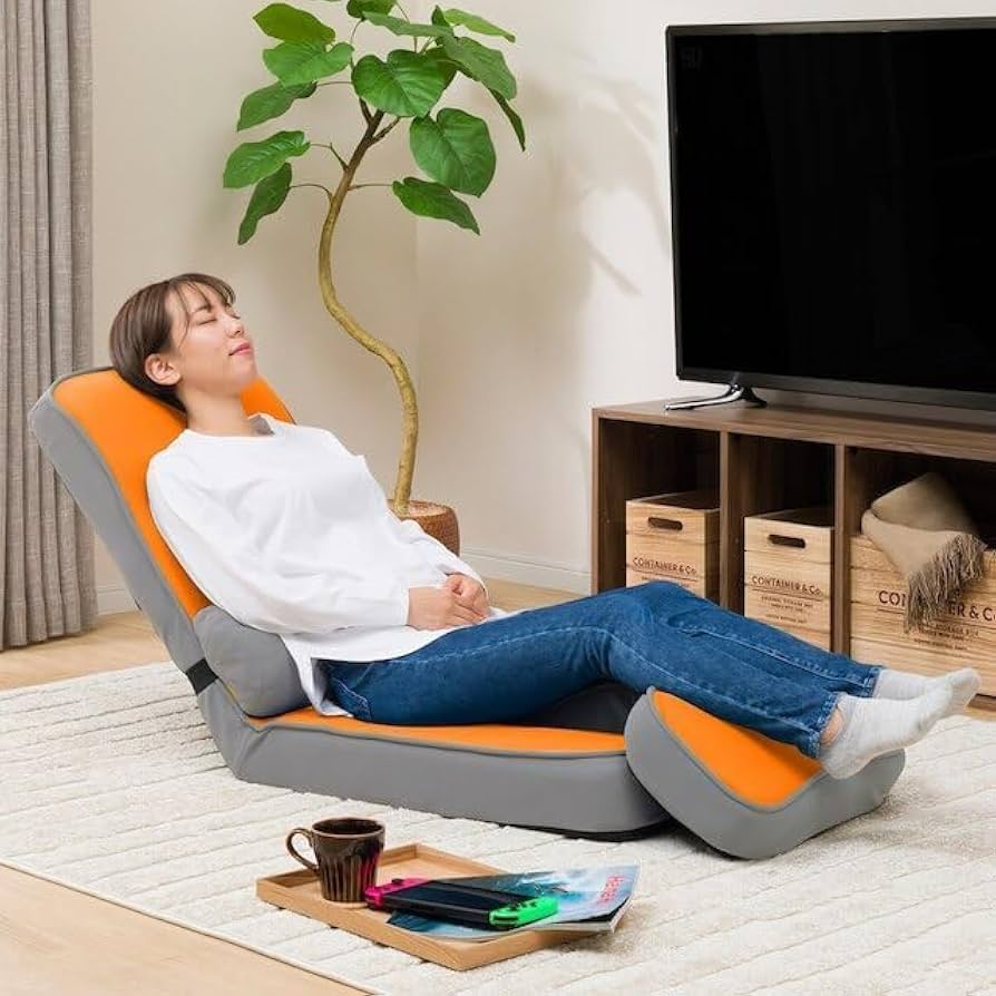 Amazon｜ニトリ(NITORI) ゲーミング座椅子2 オレンジ 幅49×奥行88×高さ