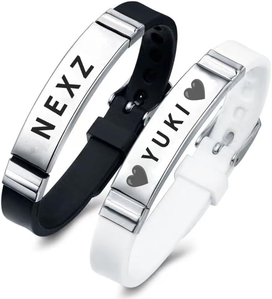 Amazon | NEXZ ネクスジ メンバー リストバンド シリコン ステンレス