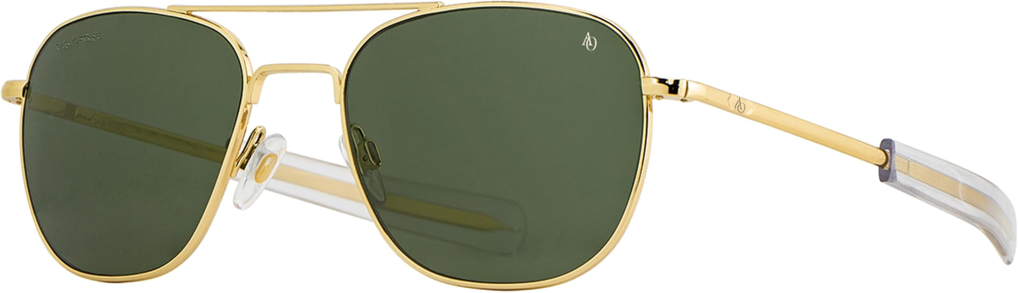 Amazon.com: AO Original Pilot Sunglasses - Gold - Calobar Green