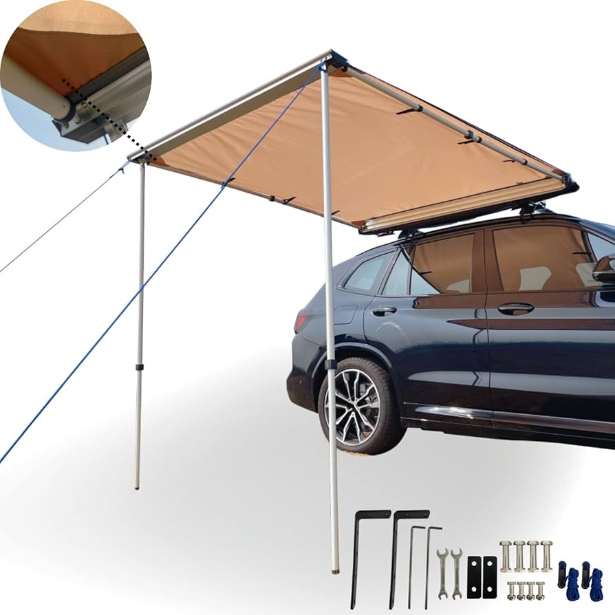 Amazon.co.jp: DANCHEL 4WD 車用サイドオーニング【1.5x2~2.5x3m】【1