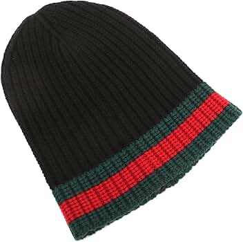 Amazon | [グッチ]帽子 ニットキャップ ブラック メンズ レディース