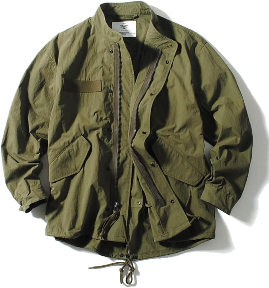HOUSTON 】M-65パーカ/モッズコート オリーブドライブXXS