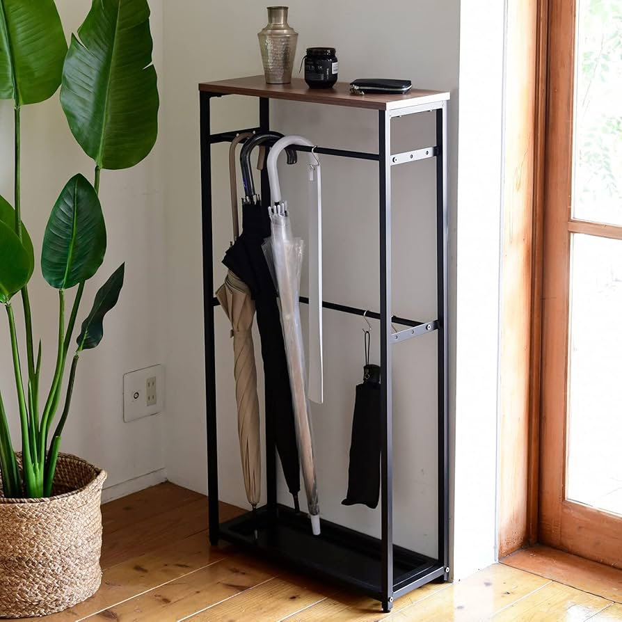 Amazon｜山善(YAMAZEN) 傘立て (傘かけ) 玄関 スリム 【70cm傘対応